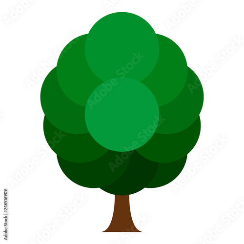 Isolated abstract tree icon