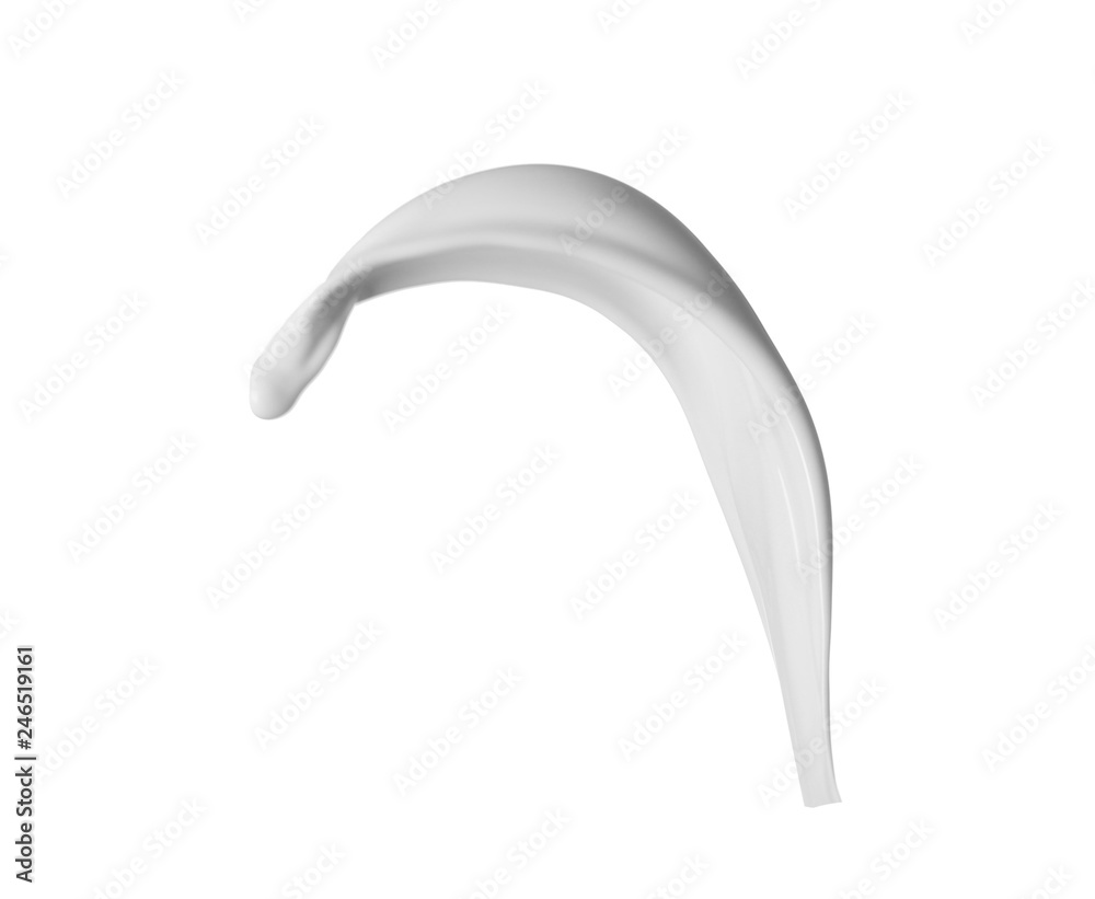 Splash of fresh milk isolated on white Splash of fresh milk isolated on white
