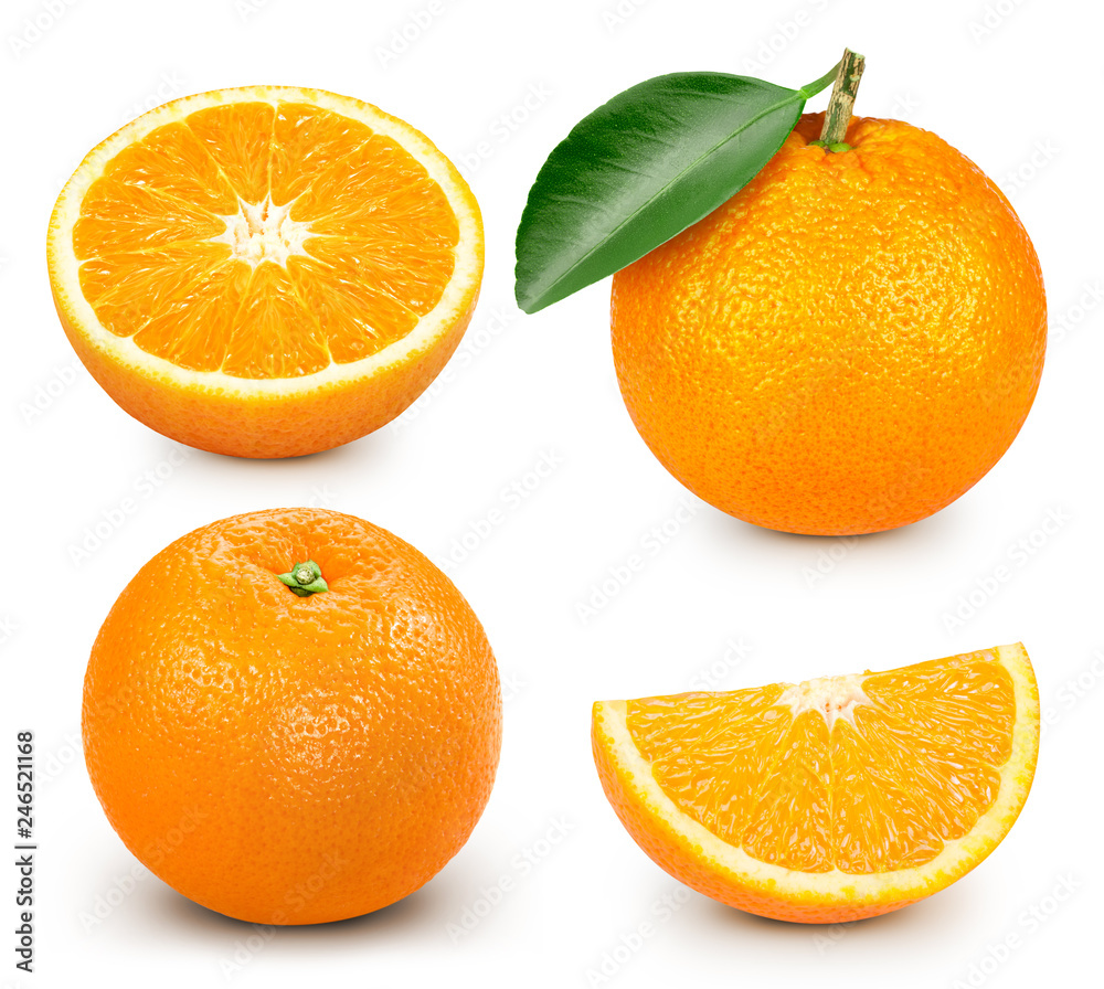 Orange slice isolated Orange slice isolated