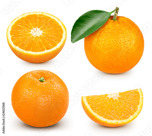 Orange slice isolated