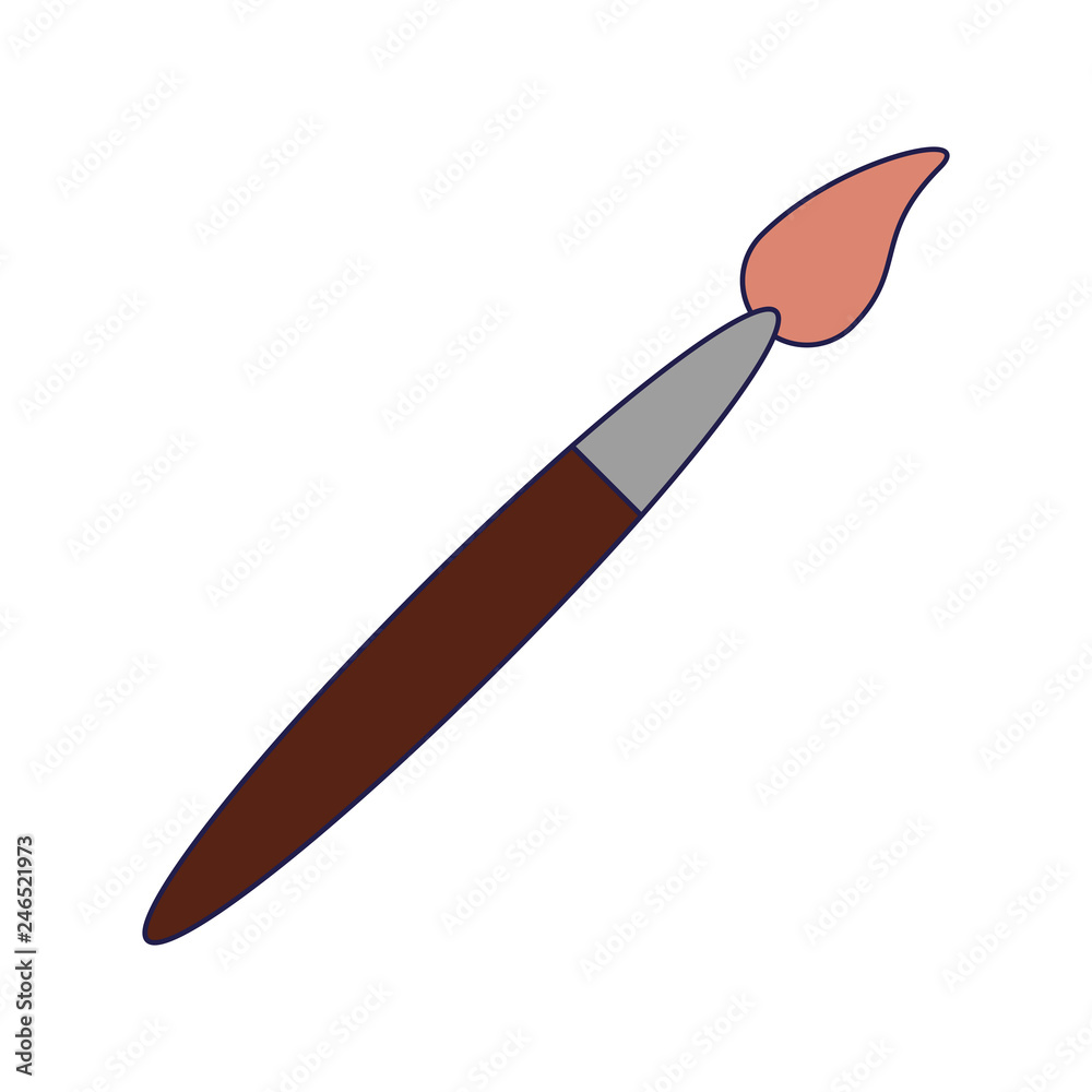 canvas and paint brush canvas and paint brush