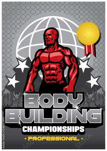 bodybuilding contest poster