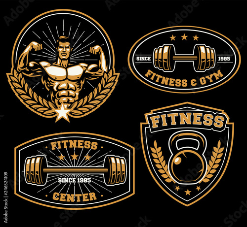 fitness training center badge