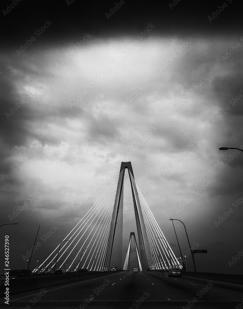 Fototapeta premium Arthur Ravenal bridge in South Carolina 