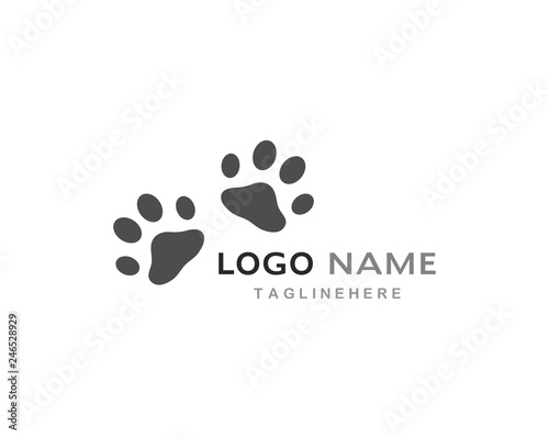 Paw logo vector