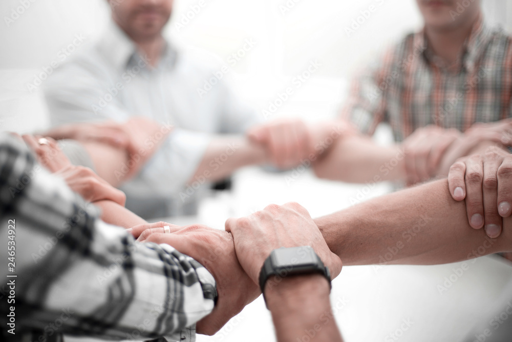 Fototapeta premium background image.business team standing in a circle