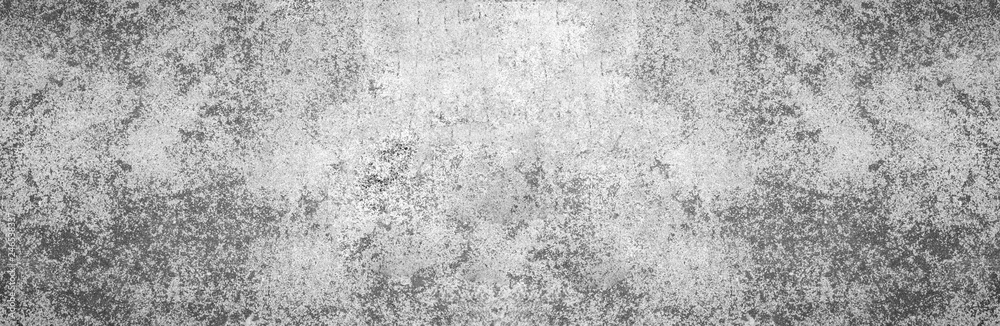 Modern grey paint limestone texture wide screen background in white light seam home wall paper. Back flat subway concrete stone table floor concept surreal granite surface grunge pattern.