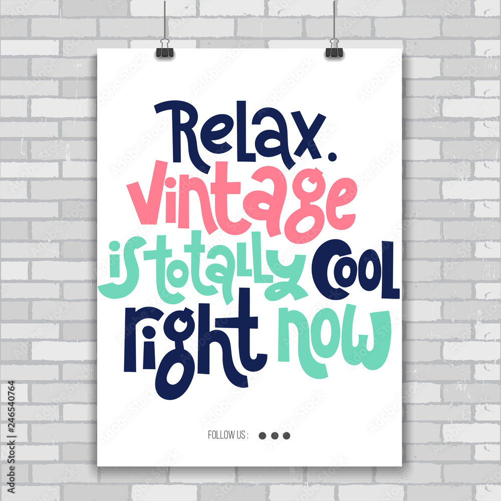 Fototapeta premium Irreverent Birthday. Poster with hand drawn vector lettering.