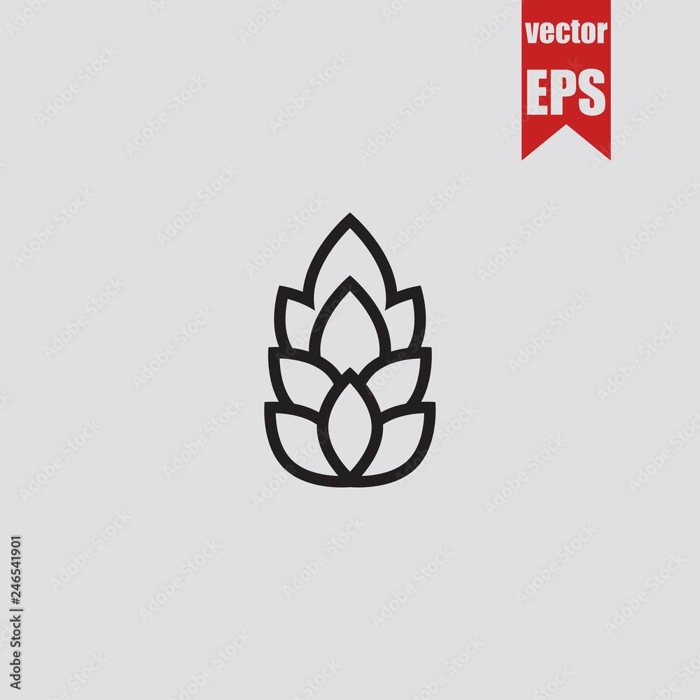 Hop icon.Vector illustration. Hop icon.Vector illustration.