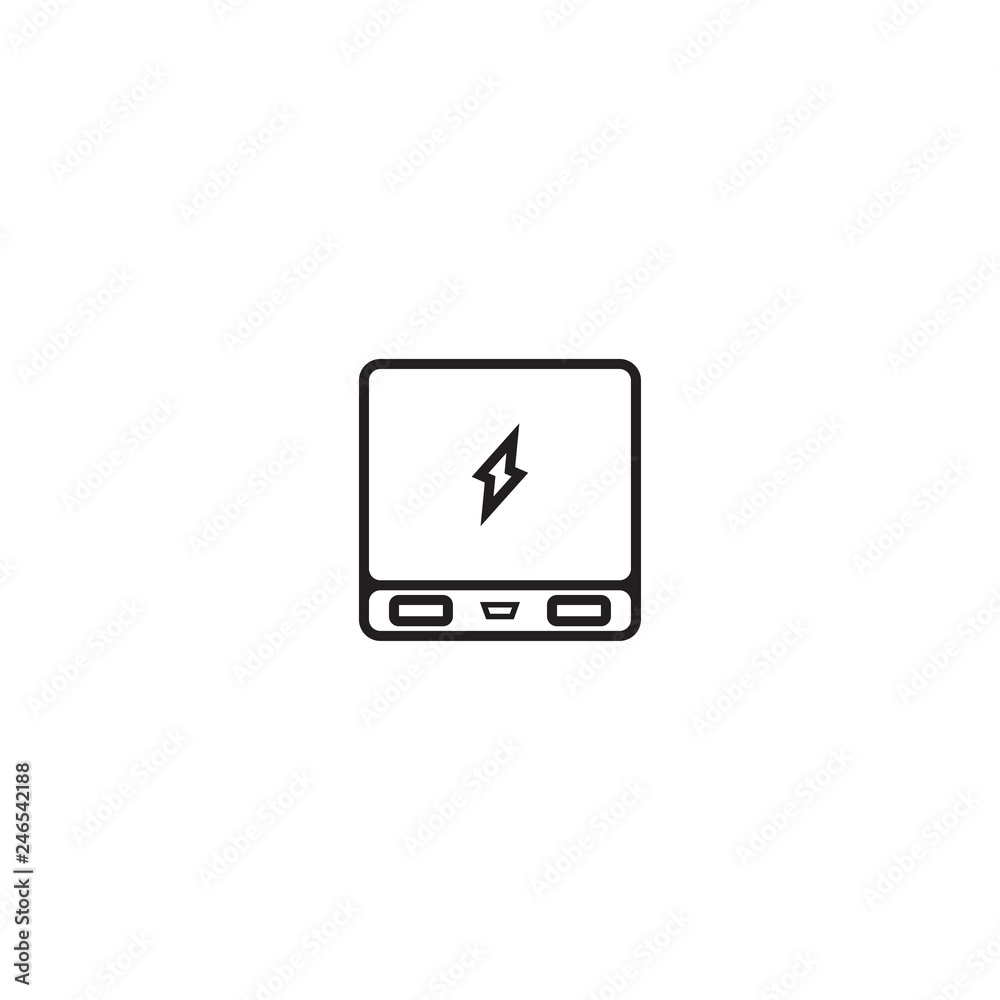Power bank icon.Vector illustration.	