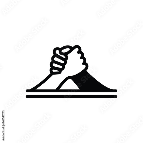 Black solid icon for Arm