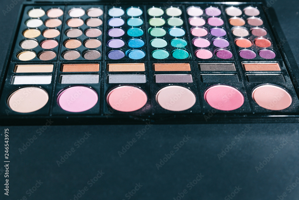 close up. set of shadows for make-up close up. set of shadows for make-up