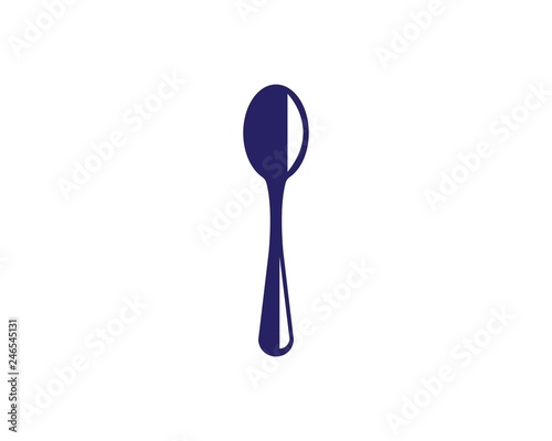 spoon logo vector illustration