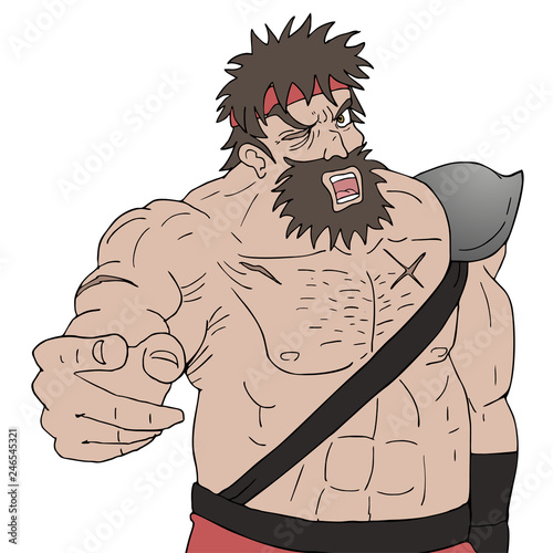 rebel warrior illustration