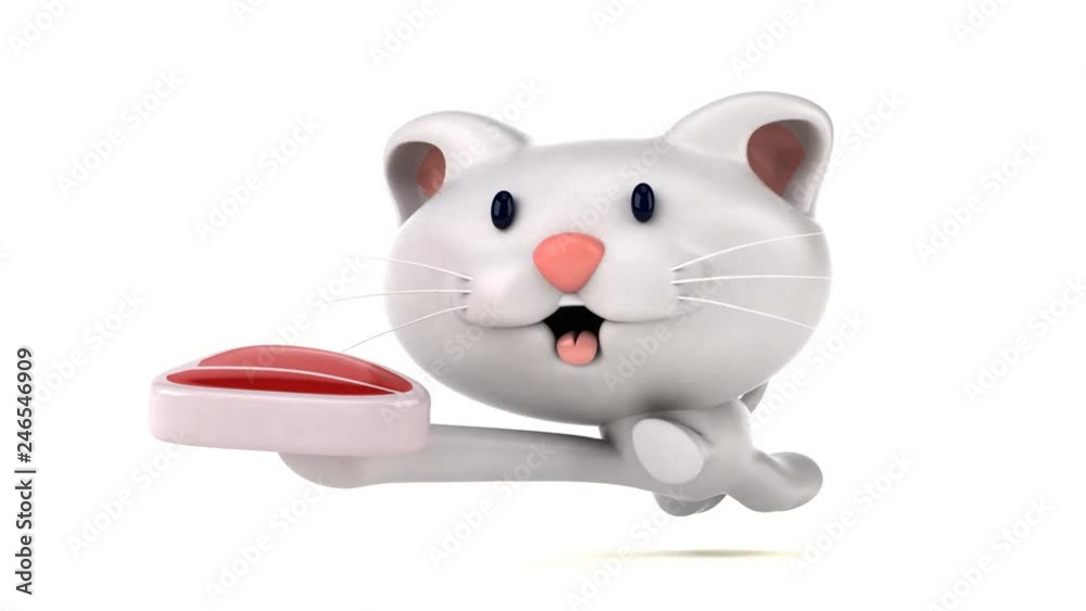 Fun cat running - 3D Animation Fun cat running - 3D Animation