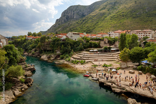 Mostar and Neretva river, Bosnia and Herzegovina