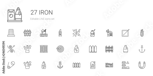 iron icons set