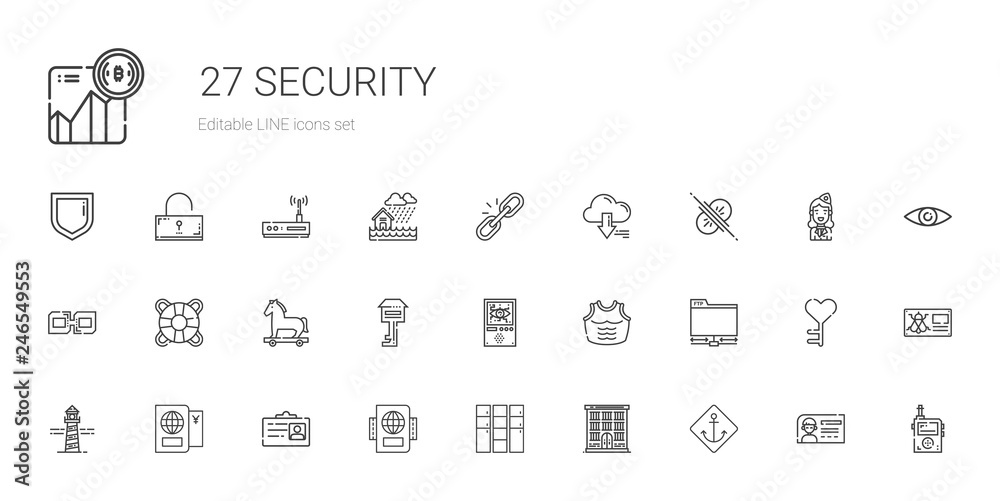 security icons set security icons set