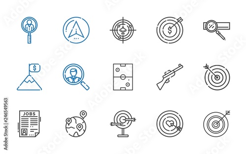 target icons set