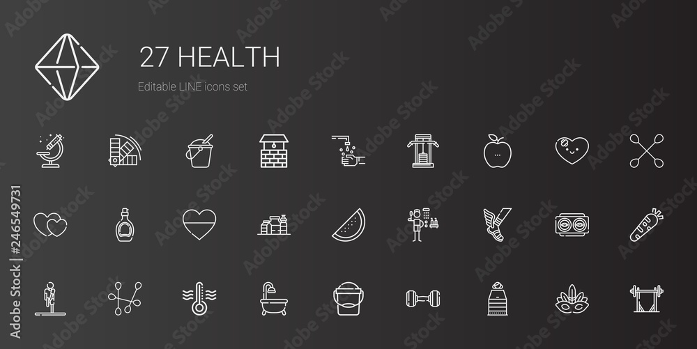health icons set health icons set