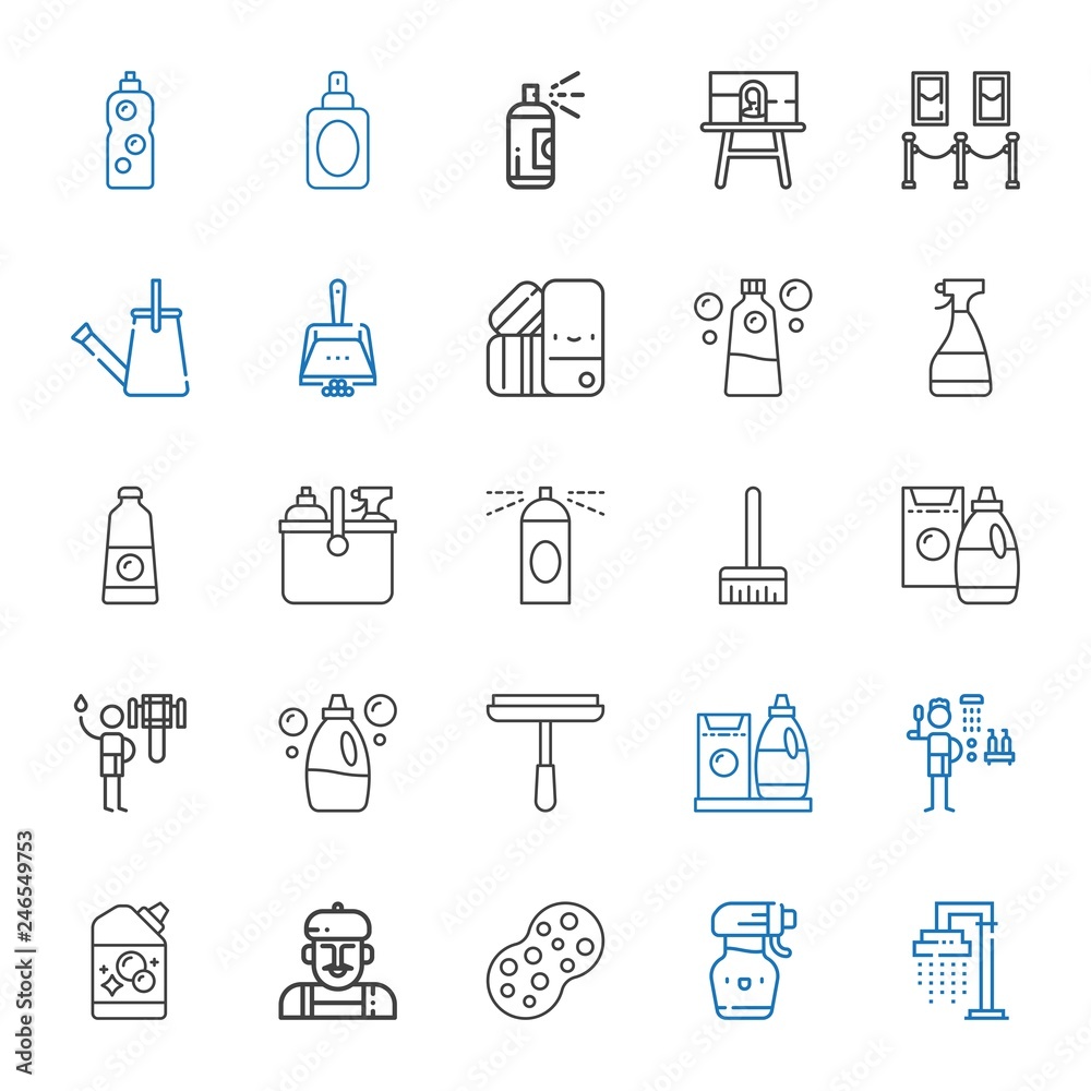 spray icons set spray icons set