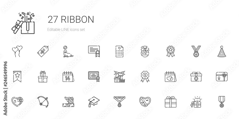 ribbon icons set ribbon icons set
