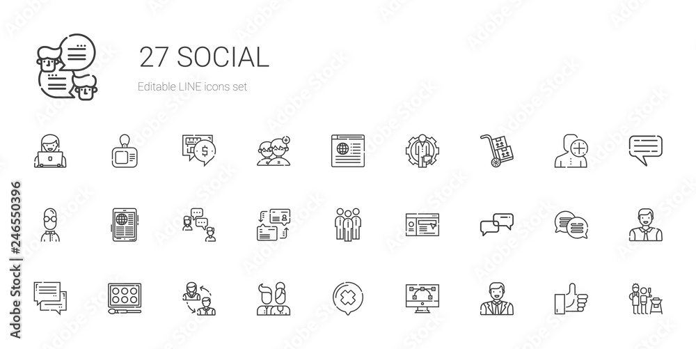 social icons set