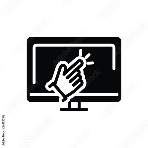 Black solid icon for capabilities 