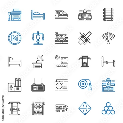 station icons set