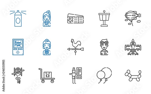 air icons set