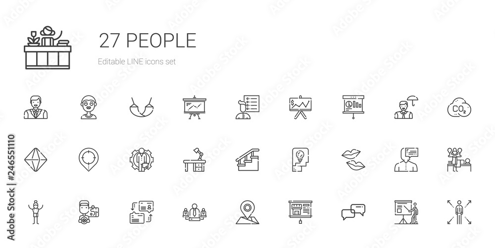 people icons set