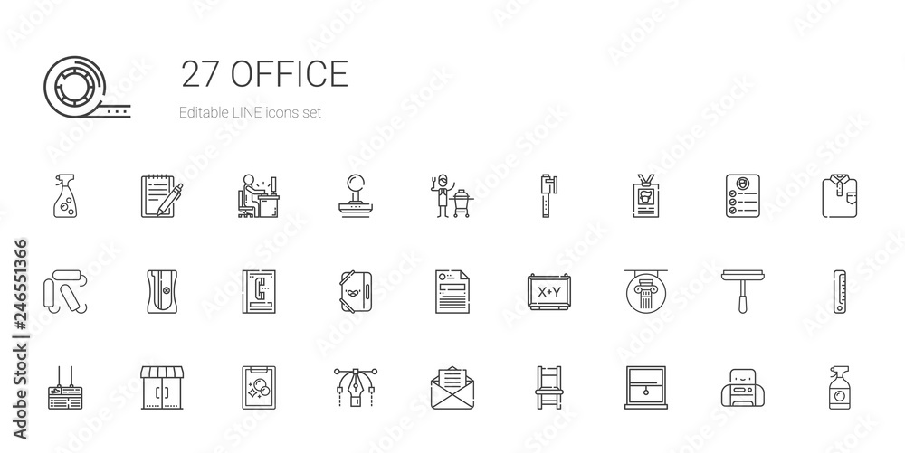 office icons set office icons set