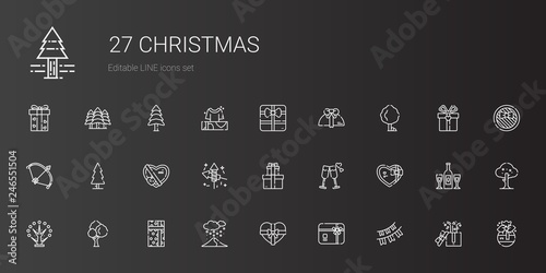 christmas icons set