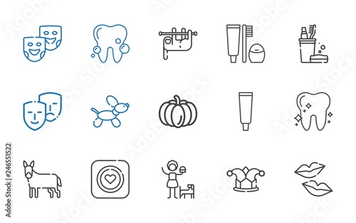 smile icons set