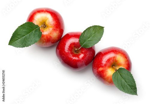 Red Apples Isolated On White Background