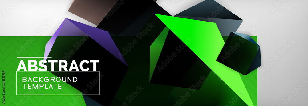 Minimalistic geometric abstract background
