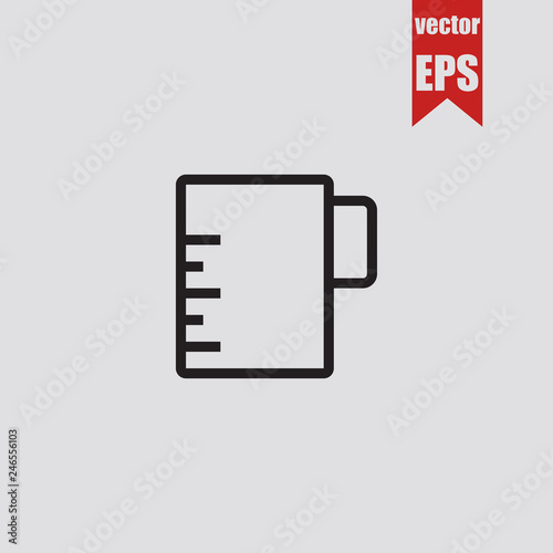 Beaker icon.Vector illustration.