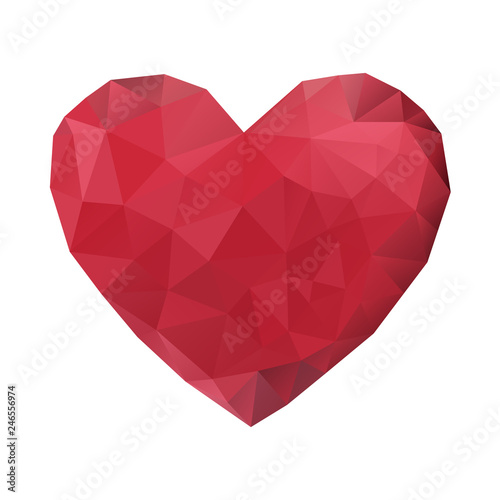 Wallpaper Mural Triangle 3d Heart Torontodigital.ca