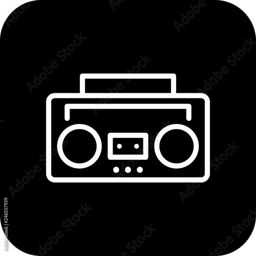 Vector Audio Tape Icon