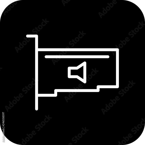 Vector Audio Card Icon