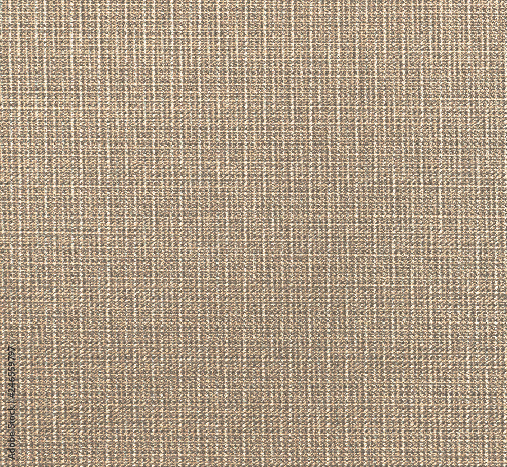 Fototapeta premium The textured beige natural fabric .