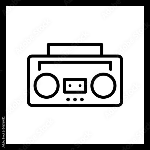 Vector Audio Tape Icon