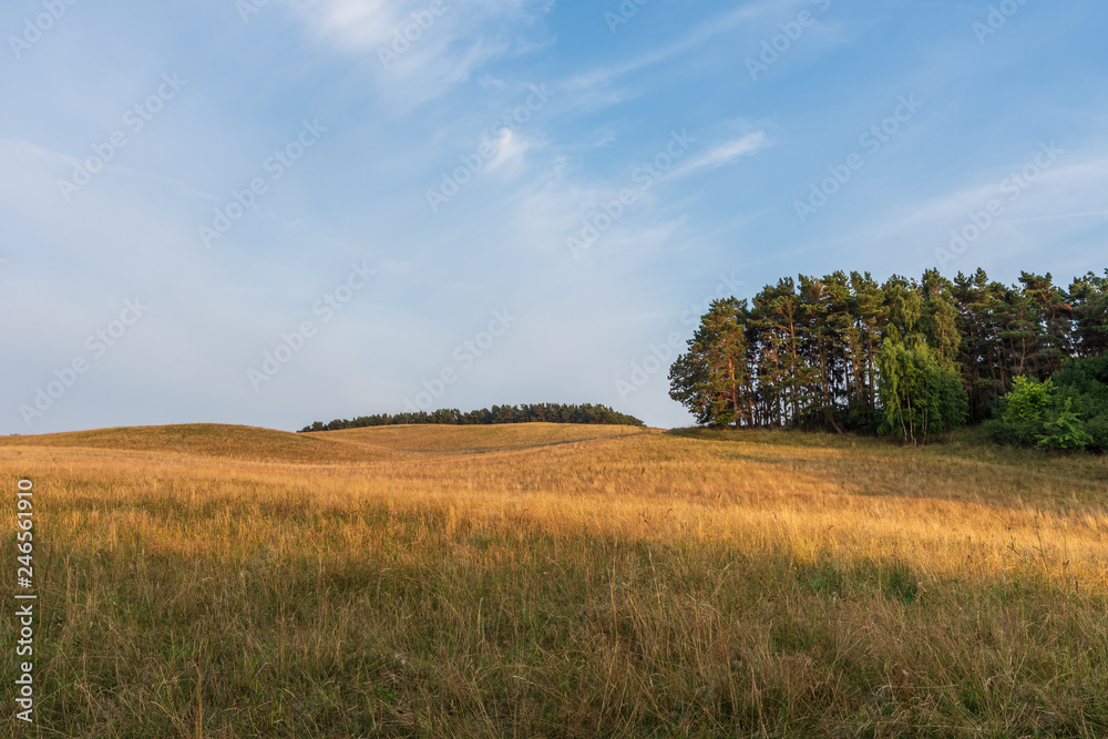 The landscape on island Ruegen, Germany