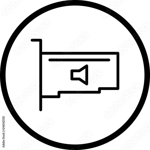 Vector Audio Card Icon