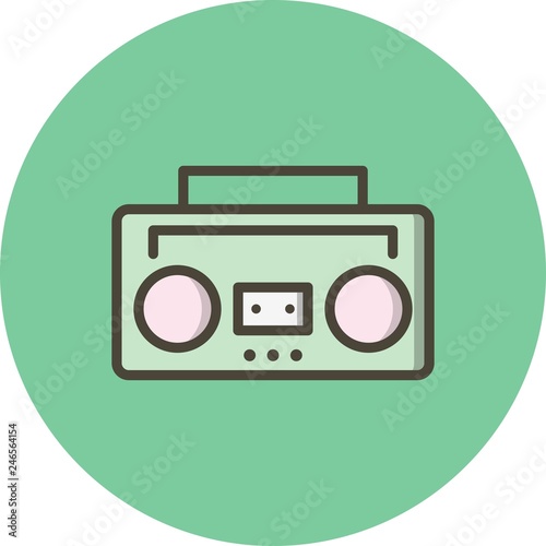 Vector Audio Tape Icon