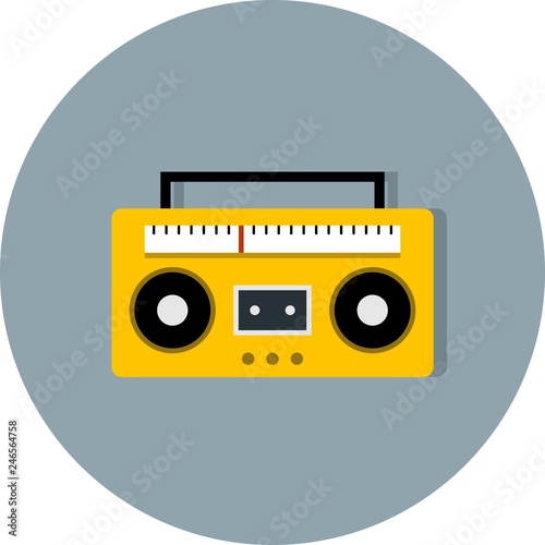 Vector Audio Tape Icon