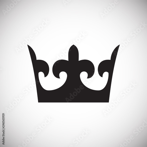 Crown set on white background for graphic and web design, Modern simple vector sign. Internet concept. Trendy symbol for website design web button or mobile app