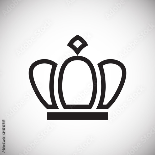 Crown set on white background for graphic and web design, Modern simple vector sign. Internet concept. Trendy symbol for website design web button or mobile app