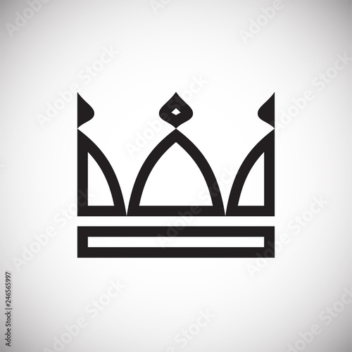 Crown set on white background for graphic and web design, Modern simple vector sign. Internet concept. Trendy symbol for website design web button or mobile app
