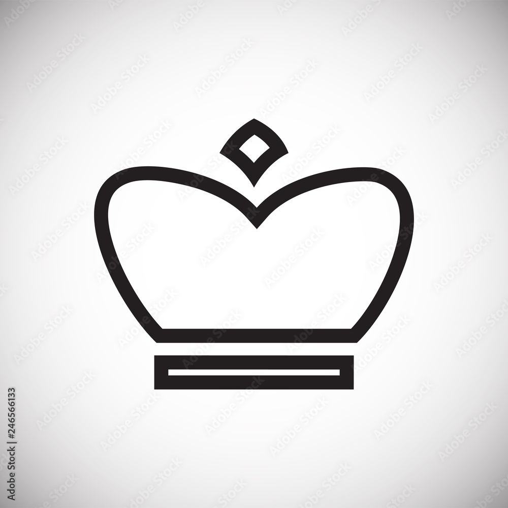Obraz premium Crown set on white background for graphic and web design, Modern simple vector sign. Internet concept. Trendy symbol for website design web button or mobile app